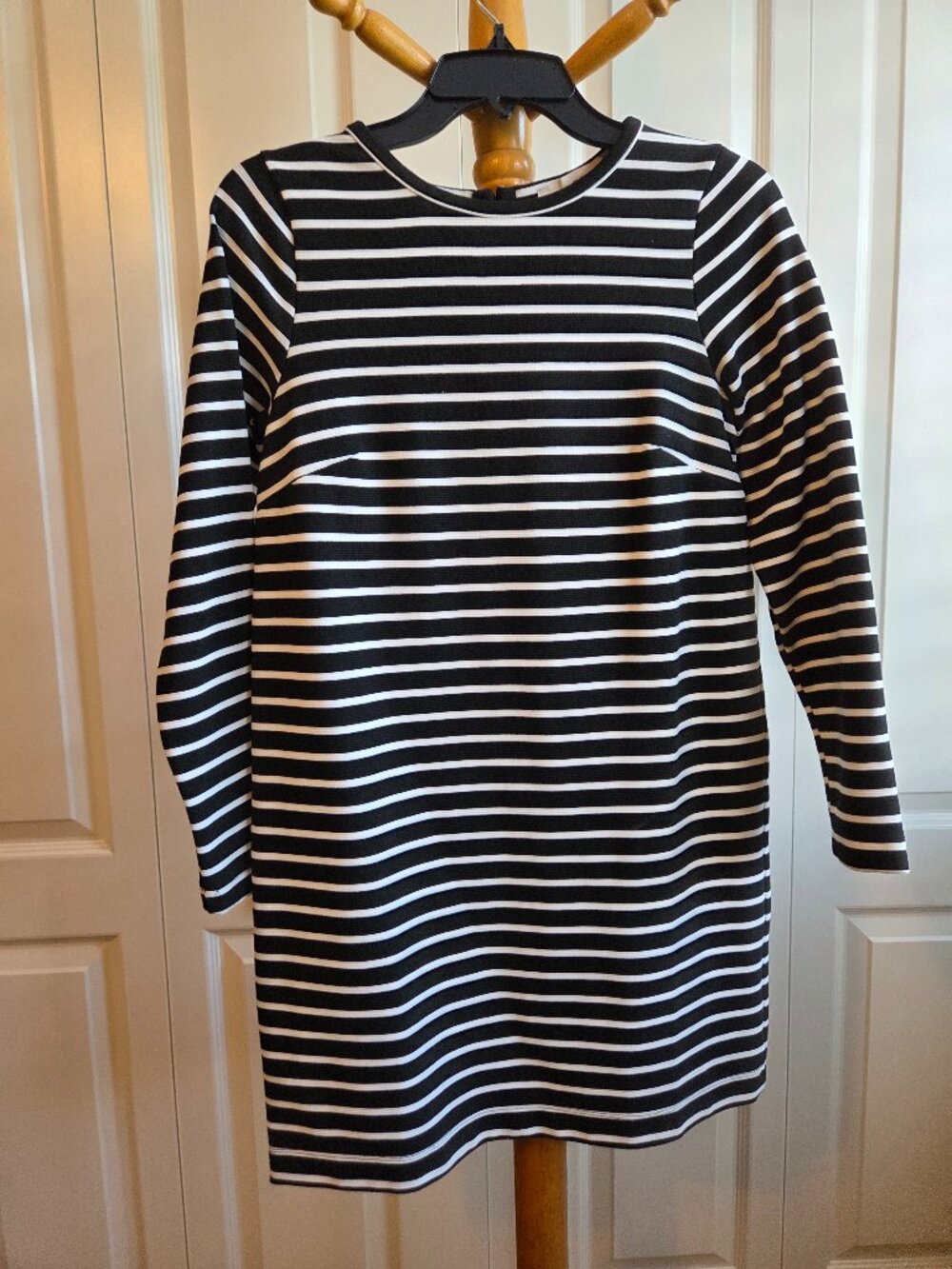 Loft SP Black & White striped dress